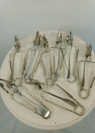 lot de 8 pinces à escargots - snail tongs - escargotzangen - pinzas para caracoles, état: Bon état, 14,00 €, 15,40 € Protection acheteurs incluse