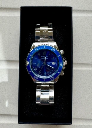 Men’s Silver & Blue Rotating Bezel Watch | High-End Design & Gift Box Included, brand: NotionR, condition: New without tags, size: 39–42 mm, £10.99, £12.24 includes Buyer Protection Pro