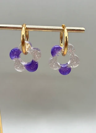 Pampille en résine 20 mm + créole 15 mm, marke: Fait Main, zustand: Neu, 3,00 €, 3,85 € beinhaltet Vinted-Käuferschutz Pro