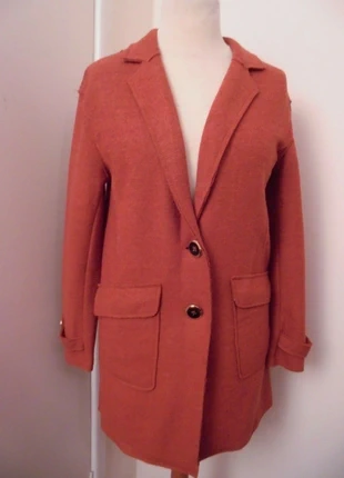 TU NWOT burnt orange rust wool mix blogger coat / duster jacket size 10 / 12, brand: TU, condition: New without tags, size: M / UK 12-14, £10.00, £11.20 includes Buyer Protection