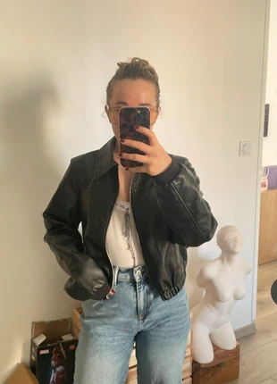 Veste imitation cuir noire, marke: Pimkie, zustand: Sehr gut, größe: M / 38 / 10, 8,00 €, 9,10 € inklusive Vinted-Käuferschutz