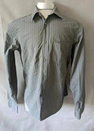 Chemise homme Calvin Klein Jeans – Taille L – Rayée gris & bleu, marque: Calvin Klein, état: Très bon état, taille: L, 15,00 €, 16,45 € Protection acheteurs (Pro) incluse