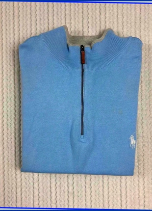 Pull 1/4 Zip Ralph Lauren Bleu / Logo brodé Blanc / Taille L Homme, marke: Ralph Lauren, zustand: Sehr gut, größe: L, 43,50 €, 46,38 € inklusive Vinted-Käuferschutz