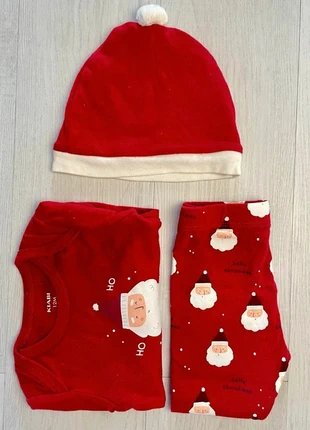Ensemble 3 pièces pyjama de Noël Kiabi bébé 12 mois rouge, merk: Kiabi, staat: Heel goed, maat: 12-18 maanden / 80 cm, € 6,00, € 7,00 inclusief Kopersbescherming