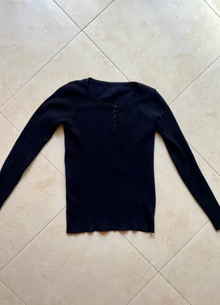 -Maglia-elasticizzata-nera, marque: yang lili, état: Très bon état, taille: S / 36 / 8, 5,00 €, 5,95 € Protection acheteurs incluse