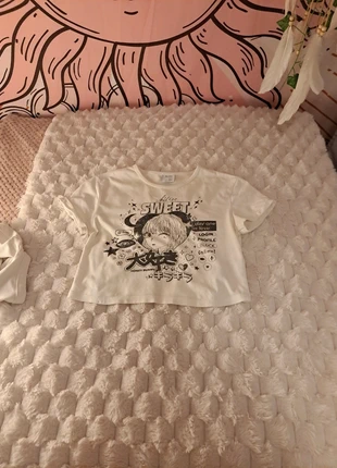 crop top anime cybercore, marque: Bershka, état: Bon état, taille: S / 36 / 8, 3,50 €, 4,38 € Protection acheteurs incluse