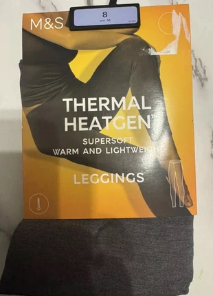 Grey thermal base layer leggings, brand: Marks & Spencer, condition: New with tags, size: S / 8, £12.50, £13.83 includes Buyer Protection Pro