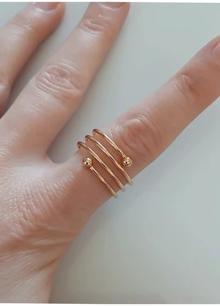 Bague dorée en acier inoxydable – modèle tendance, brand: Milë Mila, condizioni: Ottime, taglia: 18,1 mm Ø / 18,5, €1.05, €1.80 include la Protezione acquisti Pro