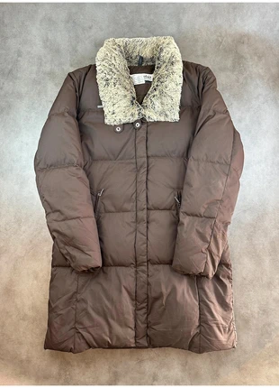Doudoune matelassé longue Columbia marron à col en fourrure chaud full zip vintage - M femme, marque: Columbia, état: Très bon état, taille: M / 38 / 10, 30,00 €, 32,20 € Protection acheteurs (Pro) incluse