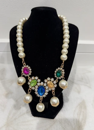 White stone necklace, condition: New with tags, £8.00, £9.10 includes Buyer Protection