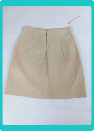 A1287 - Minissaia bege Mango XS | Elegant and Trendy Leather Skirt, brand: Mango, condizioni: Ottime, taglia: XS / IT 38 / EU 34, €25.00, €26.95 include la Protezione acquisti