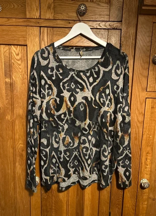 Black/multi “Soya Concept”long sleeve top, brand: Soya, condition: Very good, size: L / UK 16-18, £2.00, £2.80 includes Buyer Protection