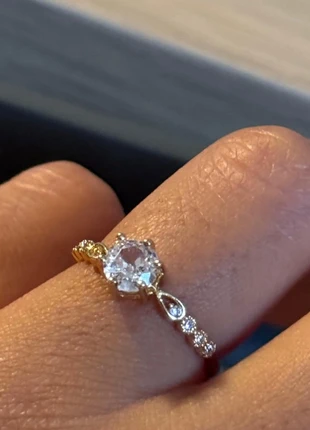 💛 Bague plaquée or – Pierre brillante & finition raffinée, marque: Argent, état: Neuf avec étiquette, taille: Ajustable, 10,00 €, 11,20 € Protection acheteurs incluse