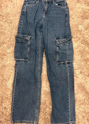 Jean Cargo Bershka – Taille 38 (Très bon état), marque: Bershka, état: Très bon état, taille: XS / 34 / 6, 5,00 €, 5,95 € Protection acheteurs incluse