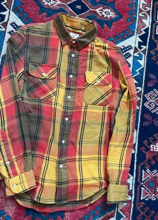 LVC flannel orange shirt. Levis Vintage Clothing, brand: Levi's Vintage Clothing, condition: Very good, size: XS, £28.50, £30.63 includes Buyer Protection