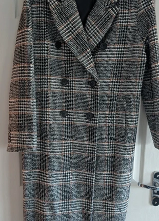 🧥 M&S Collection Checked Double-Breasted Wool Blend Coat – Size 16, brand: Marks & Spencer, condition: Very good, size: L / UK 16-18, £35.00, £37.45 includes Buyer Protection