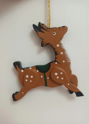 Decoration de noel cerf vintage en bois. Tres bon etat., marque: Vintage, état: Très bon état, 9,00 €, 10,15 € Protection acheteurs incluse