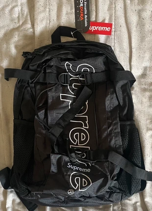Sac à dos Supreme noir, brand: Supreme, condition: New with tags, €39.99, €42.69 includes Buyer Protection