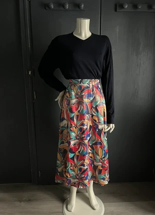 Jupe longue à imprimé original, marque Vintage Love, taille unique, jupe colorée multicolore, marke: Vintage Love, zustand: Sehr gut, größe: Einheitsgröße, 15,00 €, 16,45 € inklusive Vinted-Käuferschutz