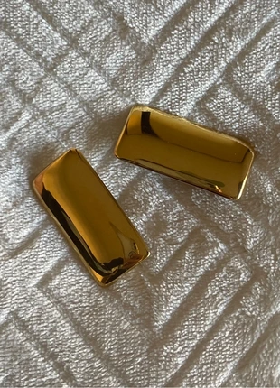 Orecchini rettangolari placati oro, marque: Stainless, état: Neuf avec étiquette, 14,00 €, 15,40 € Protection acheteurs incluse