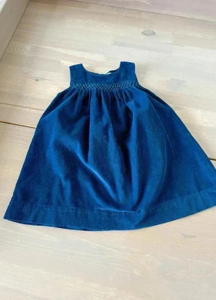 Robe bleu marine velours - 12 mois - Bout’chou (44), brand: Bout'chou, condition: Very good, size: 9-12 months / 74 cm, €2.00, €2.80 includes Buyer Protection
