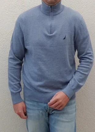 Tricot pull demi zip nautica taille M homme, brand: Nautica, condition: Good, size: M, €6.10, €7.11 includes Buyer Protection