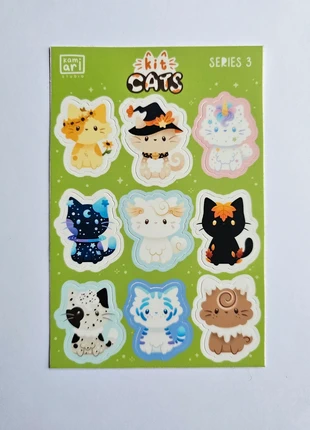 Cute cats stickersheet series 3, marque: KamiAri Studio, état: Neuf sans étiquette, 3,50 €, 4,38 € Protection acheteurs incluse