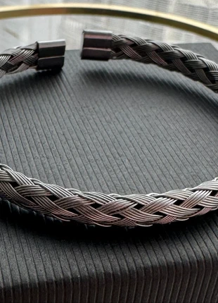 Bracelet tressé en métal argenté., état: Neuf sans étiquette, 4,00 €, 4,90 € Protection acheteurs incluse