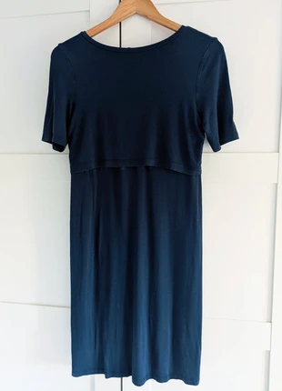 Navy nursing dress, brand: New Look Maternity, condition: Good, size: S / 8, £3.50, £4.38 includes Buyer Protection