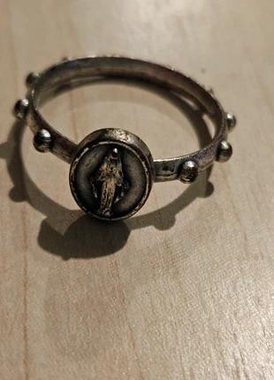 anello rosario in metallo color argento, état: Très bon état, taille: 19 mm, 7,00 €, 8,05 € Protection acheteurs incluse