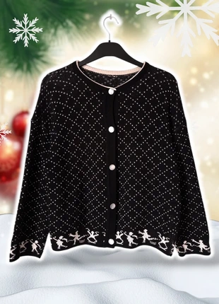 Gilet de Noël ~ motif hiver - Taille M/L, marque: Vintage Dressing, état: Très bon état, taille: M / 38 / 10, 20,00 €, 21,70 € Protection acheteurs incluse