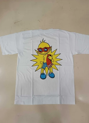 T-Shirt Spiaggia Oversize L Vintage Anni '90 | Stampa Sole Cartoon Surf | Cotone 160g | Streetwear, marca: Street, estado: Novo sem etiquetas, tamanho: L, €12.99, €14.34 inclui Proteção do Comprador