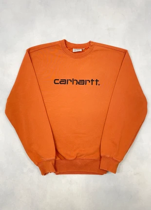 Pull Carhartt wip Orange brodé noir Coupe Large 100% coton Crew Neck Sweatshirt - Taille L #1389, marque: Carhartt, état: Très bon état, taille: L, 49,00 €, 52,15 € Protection acheteurs (Pro) incluse