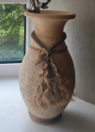 Rustic, Decorative Terracotta Style Vase - Home Decor, brand: Unique, condition: Very good, €16.00, €17.50 includes Buyer Protection