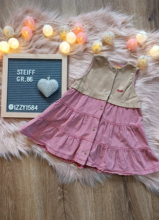 Kleid, Cord, kariert, Steiff, Gr. 86, merk: Steiff, staat: Heel goed, maat: 18-24 maanden / 86 cm, € 5,00, € 5,95 inclusief Kopersbescherming
