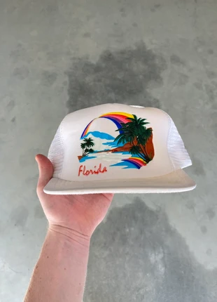 Vintage Florida 80s Trucker Hat, merk: Vintage, staat: Goed, maat: Universele maat, € 9,95, € 11,15 inclusief Kopersbescherming Pro