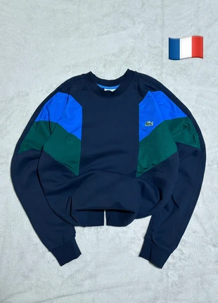 Lacoste Crewneck Cotton Fleece Hoodie Sport Sweatshirt Dark Blue Vintage Made in France Streetwear, marca: Lacoste, estado: Novo sem etiquetas, tamanho: XS, €30.00, €32.20 inclui Proteção do Comprador