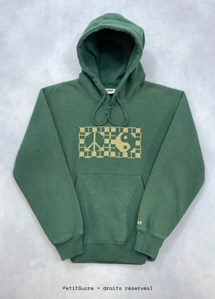 Pull Obey Vert brodé Ying Yang coupe Large Hoodie Oversize Sweatshirt - Taille S #1282, brand: Obey, condition: Very good, size: S, €49.00, €52.15 includes Buyer Protection Pro