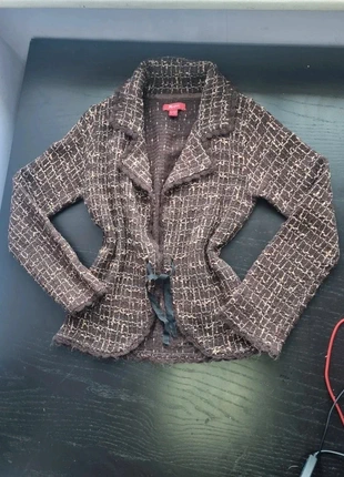 Monsoon Brown Wool Mohair Knit Cardigan Blazer – Size 8 Y2K Cottagecore Fairycore, brand: Monsoon, condition: Very good, size: S / UK 8-10, £2.99, £3.84 includes Buyer Protection