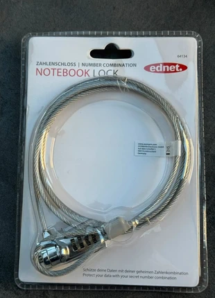 Câble antivol pour ordinateur portable Notebook Ednet 64134 Cadenas avec Code, marke: Ednet, zustand: Sehr gut, 4,00 €, 4,90 € beinhaltet Vinted-Käuferschutz Pro