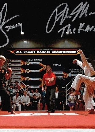 Stampa autografata karate kid formato A4 o A3, état: Neuf sans étiquette, 7,00 €, 8,05 € Protection acheteurs incluse