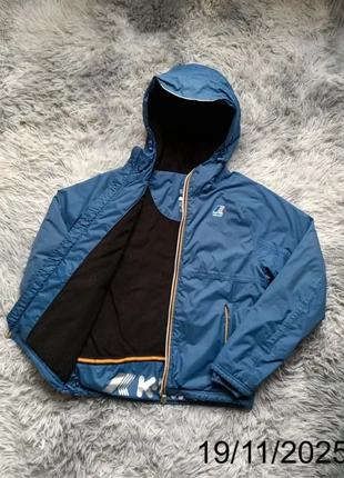 Manteau Doublé K-way Femme - Taille XS - Imperméable Bleu Doublure Polaire Noire, brand: K-Way, condition: Very good, size: XS / 34 / 6, €150.00, €158.20 includes Buyer Protection