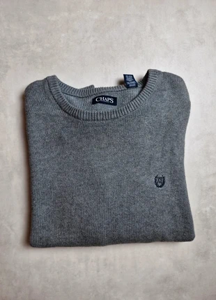 pull gris chaps pour homme – col rond – 100 % coton – xl, marque: CHAPS, état: Très bon état, taille: XL, 18,00 €, 19,60 € Protection acheteurs incluse