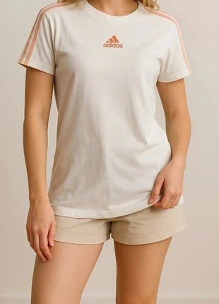 T-shirt Adidas Femme Trefoil Pink Detail Blanc, Rose, Taille L – Excellent etat, marque: adidas, état: Très bon état, taille: L / 40 / 12, 13,68 €, 15,06 € Protection acheteurs incluse