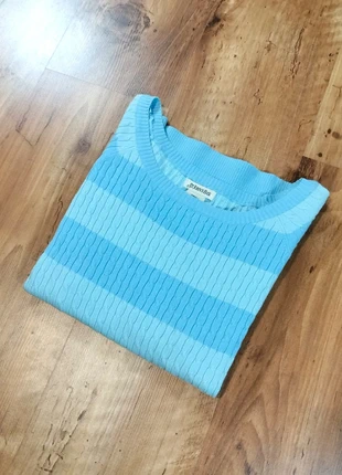 Pull torsadé St.John's Bay bleu rayé femme taille S, brand: St. John's Bay, condition: Very good, size: S / 36 / 8, €12.00, €13.30 includes Buyer Protection