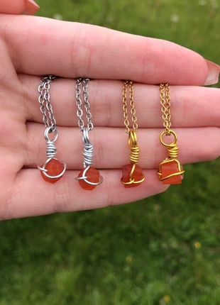 Dainty Wire Wrapped Crystal Necklace, brand: Crystal, condition: New without tags, €4.50, €5.43 includes Buyer Protection