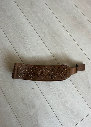 Vintage Brown Chunky Studded Unisex Belt, condition: Very good, size: Adjustable, £3.00, £3.85 includes Buyer Protection