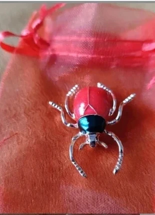 🦘 Broche Doré et Rouge, état: Très bon état, 9,99 €, 11,19 € Protection acheteurs incluse