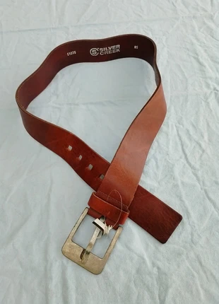 Silver Creek bruine riem – 99 cm, ongebruikt, merk: Silver Creek, staat: Nieuw met prijskaartje, maat: 100 cm, € 2,00, € 2,80 inclusief Kopersbescherming