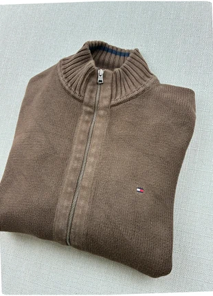 Pull Half zip full zip Tommy hilfiger marron / S  col camionneur coton piqué sweat jacket, brand: Tommy Hilfiger, condition: Very good, size: S, €28.00, €30.10 includes Buyer Protection